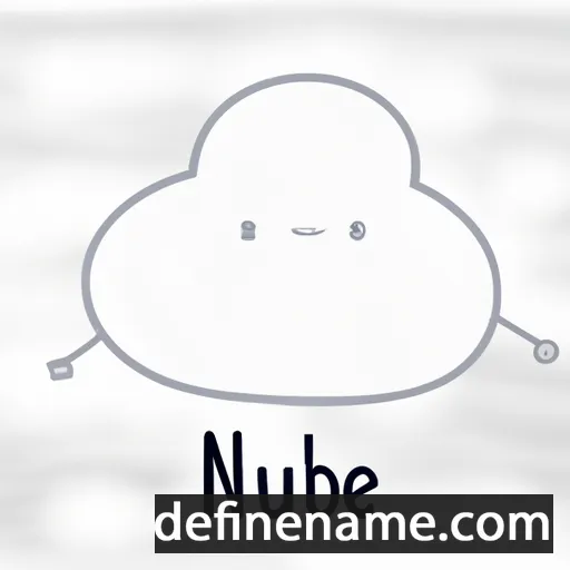 cartoon of the name Nube