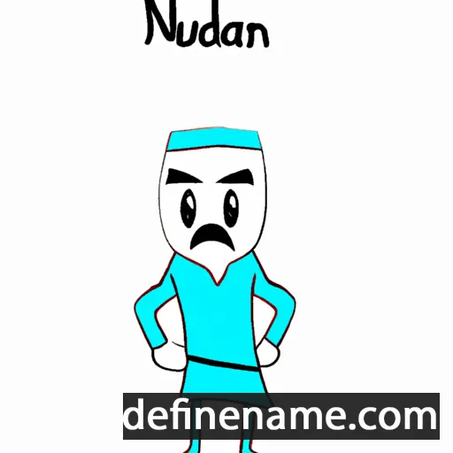 cartoon of the name Nudan