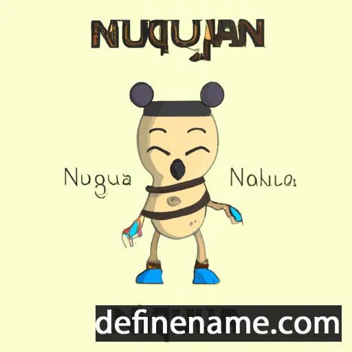 cartoon of the name Nujaliánguaĸ