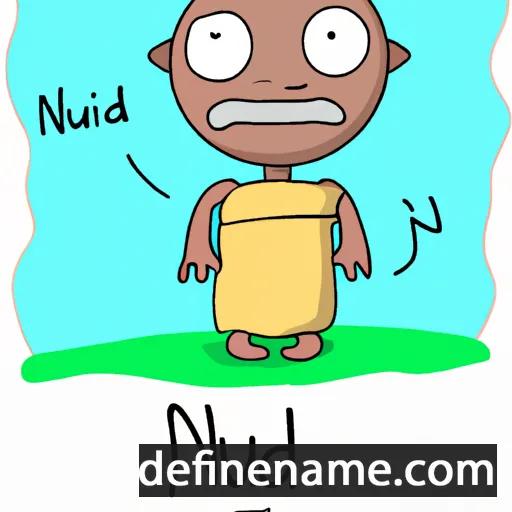 cartoon of the name Nujud