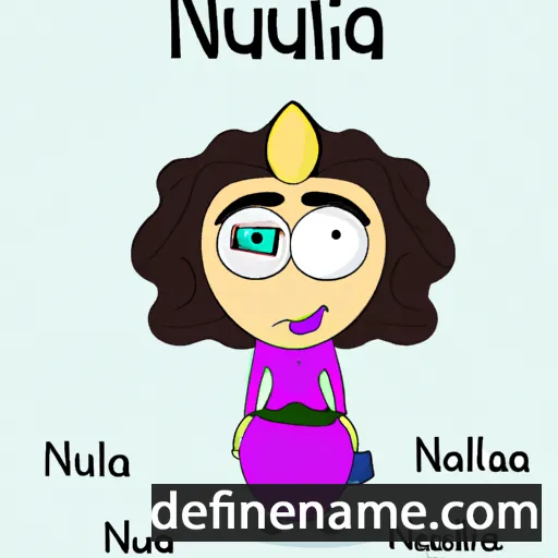 cartoon of the name Nullah