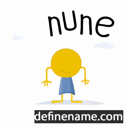 cartoon of the name Nume