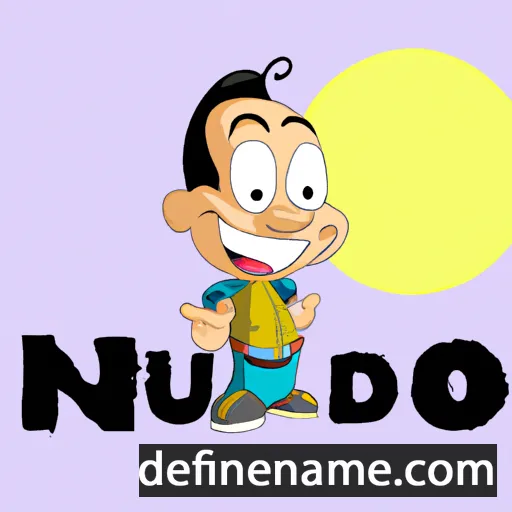 cartoon of the name Nunildo