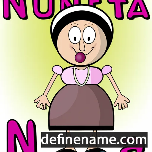 cartoon of the name Nunziata