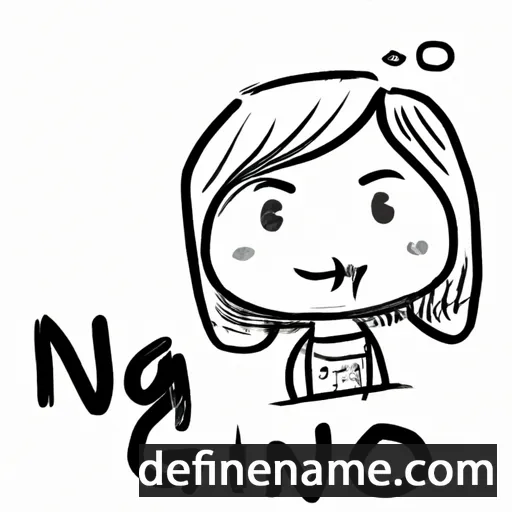 cartoon of the name Nuong