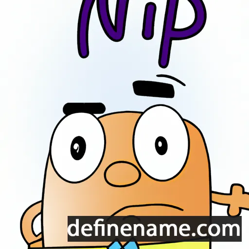 cartoon of the name Nup