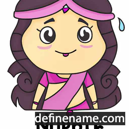 cartoon of the name Nupur