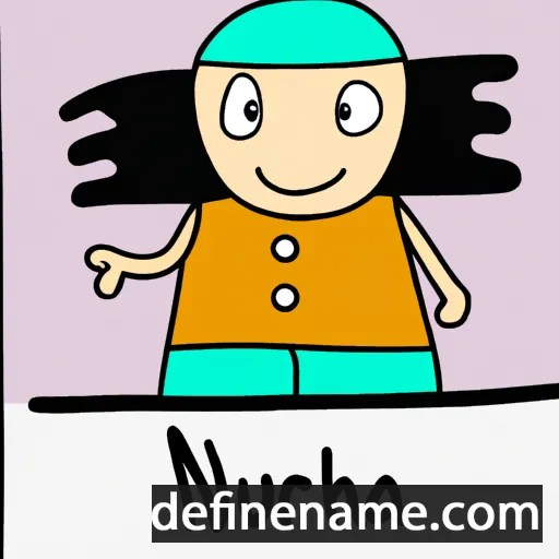 cartoon of the name Nurah