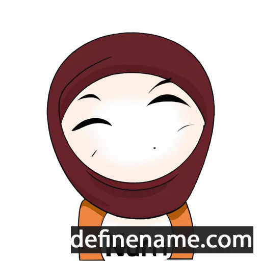 cartoon of the name Nuran