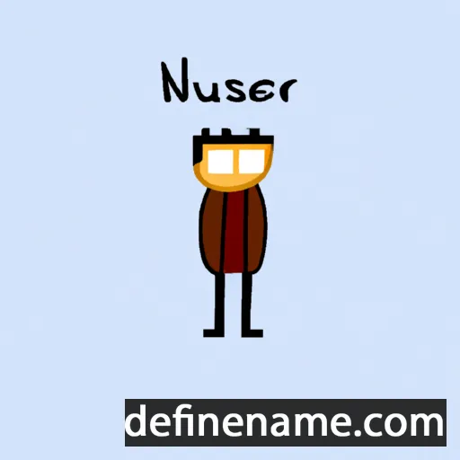 cartoon of the name Nuraseekeen