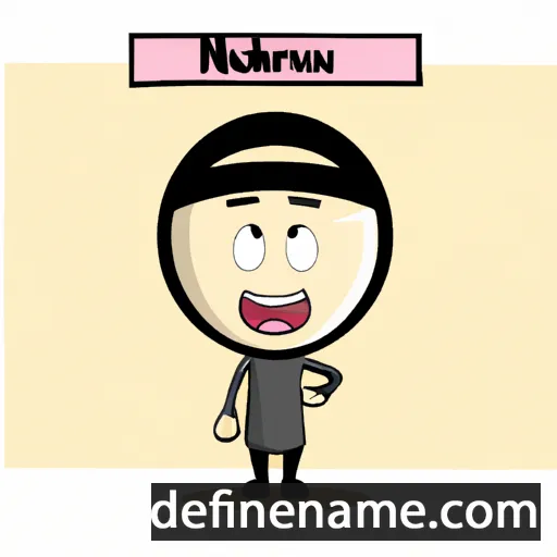 cartoon of the name Nurbahar