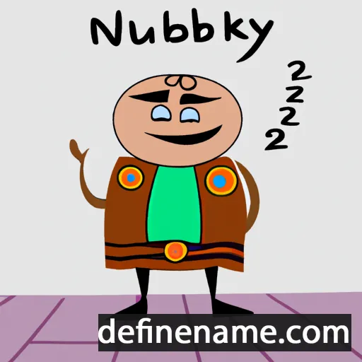 cartoon of the name Nurbakyt