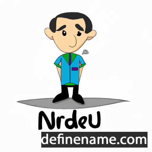 cartoon of the name Nureddin