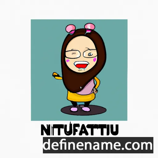 cartoon of the name Nurfatin