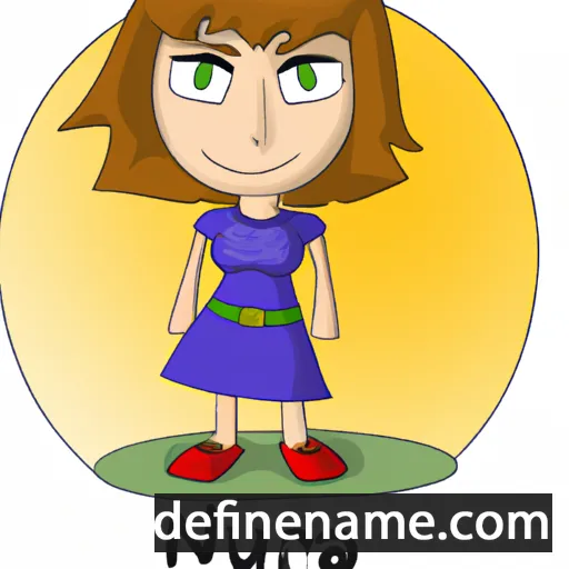 cartoon of the name Nuria