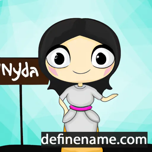 cartoon of the name Nuridiyda