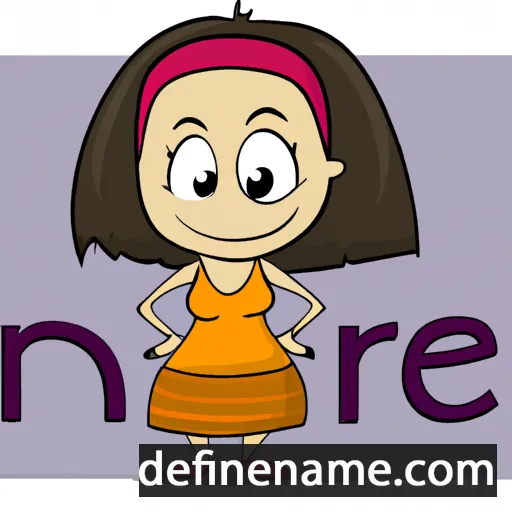 cartoon of the name Nurije