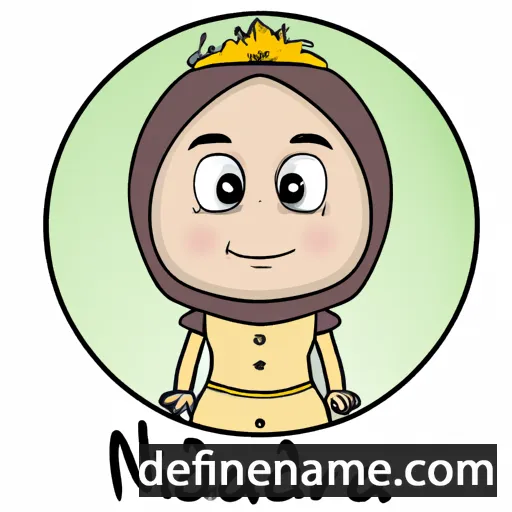 cartoon of the name Nurilda