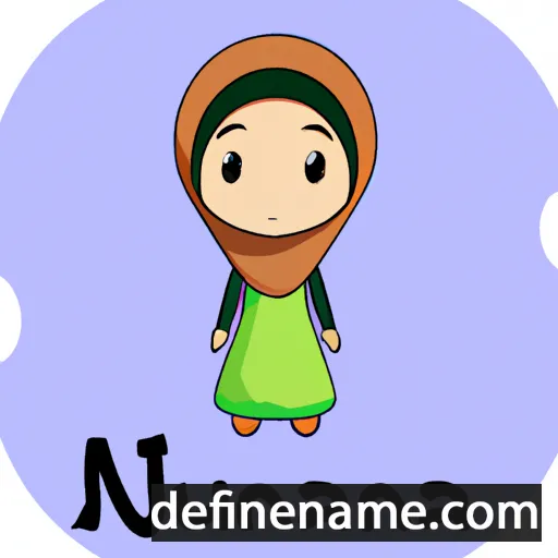 cartoon of the name Nurjanna