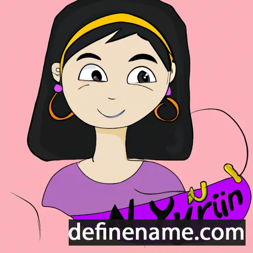 cartoon of the name Nurlyn