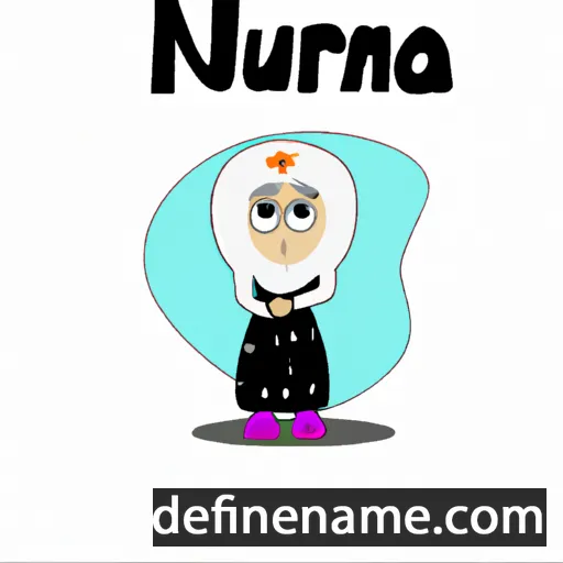 cartoon of the name Nurmala