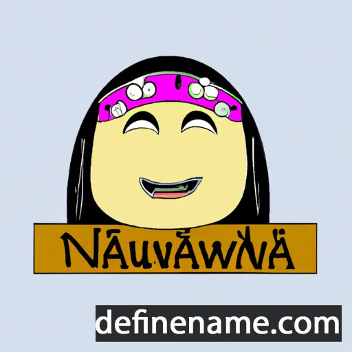 cartoon of the name Nurmawati