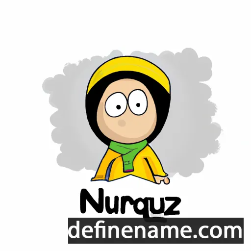 cartoon of the name Nurqiz