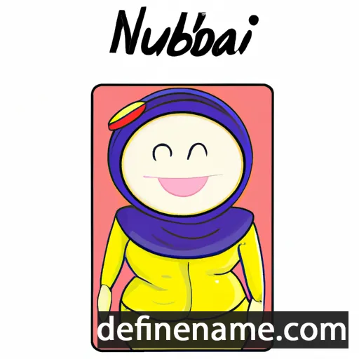 cartoon of the name Nusaibah