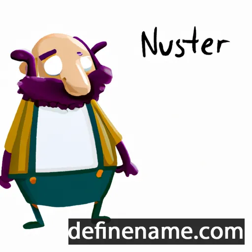 cartoon of the name Nusetor