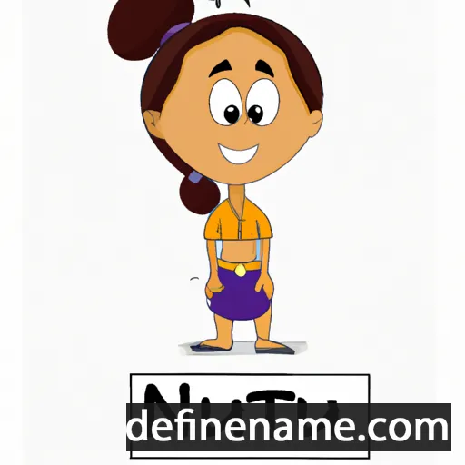 cartoon of the name Nutan