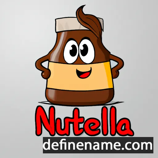 cartoon of the name Nutella