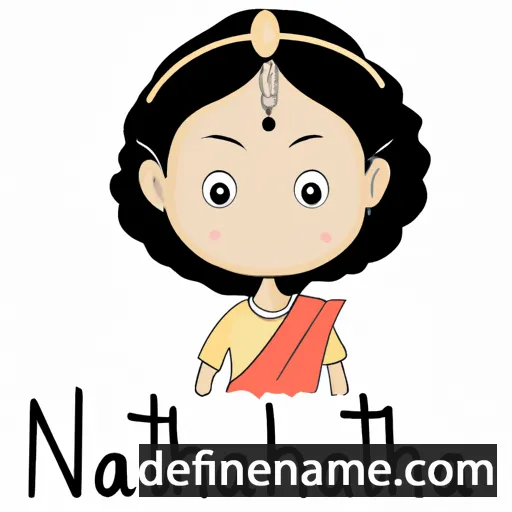 cartoon of the name Nuthana