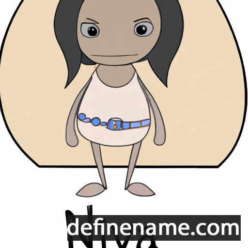 cartoon of the name Nuvia