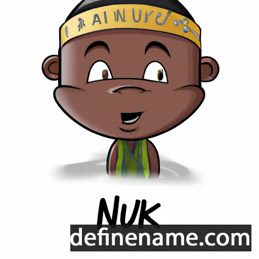 cartoon of the name Nwaaku