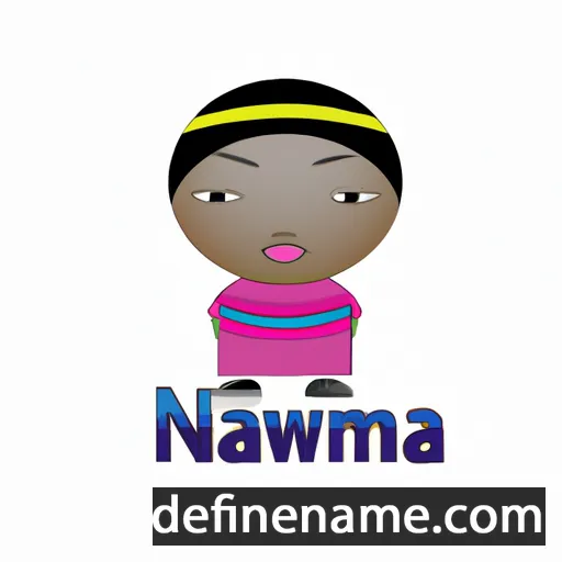 cartoon of the name Nwakanma