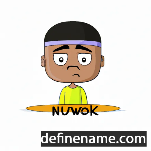 cartoon of the name Nwankwo