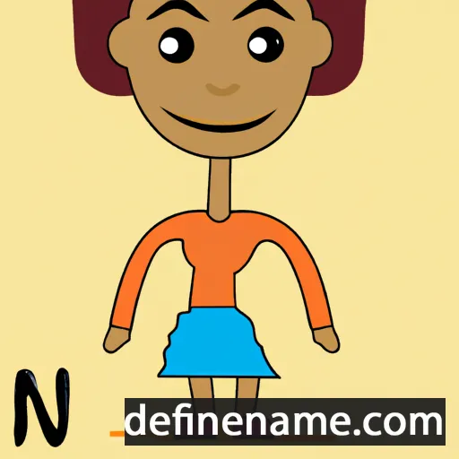 cartoon of the name Nwoye