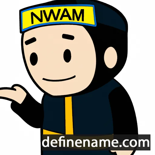 cartoon of the name Nwrislam