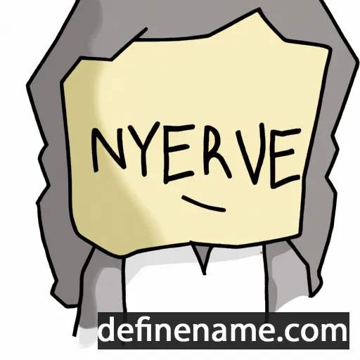 cartoon of the name Nwyvre