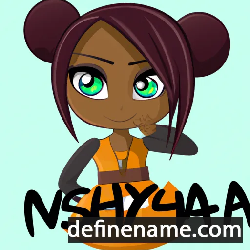 cartoon of the name Ny'ashia