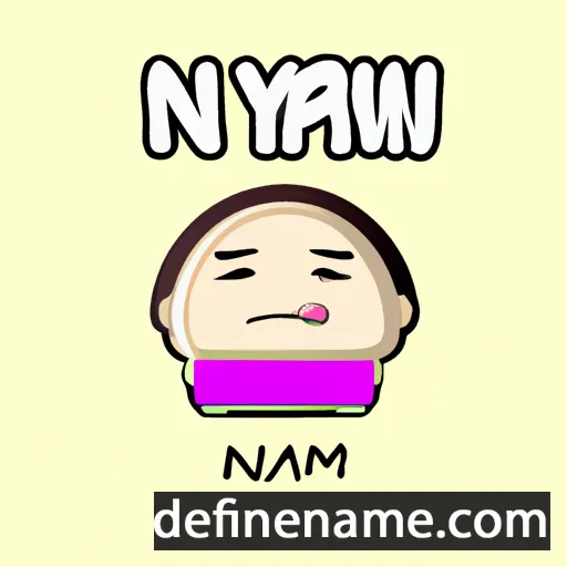 cartoon of the name Nyam