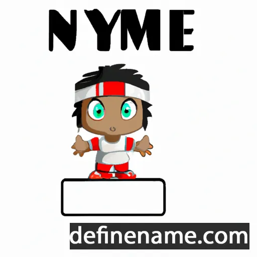 cartoon of the name Nyame