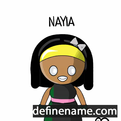 cartoon of the name Nyana