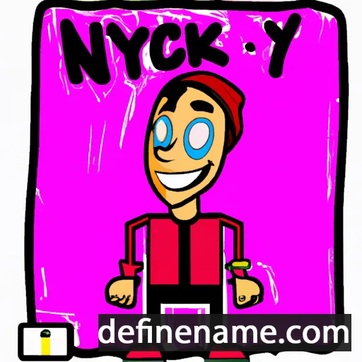 cartoon of the name Nyck