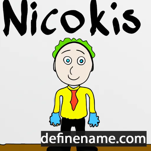 cartoon of the name Nyckolas