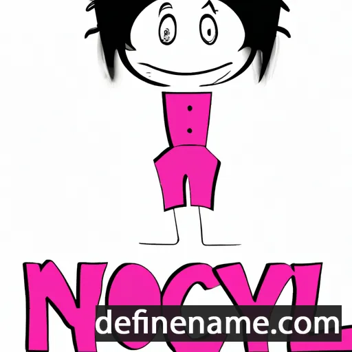 cartoon of the name Nycoly