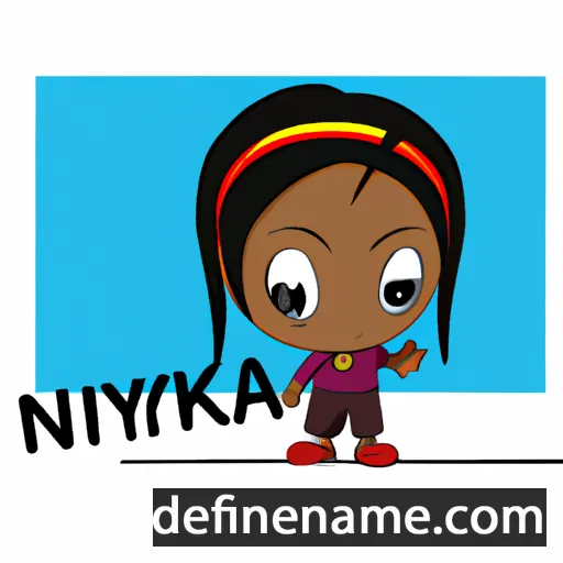 cartoon of the name Nyikiwa