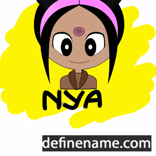 cartoon of the name Nyja