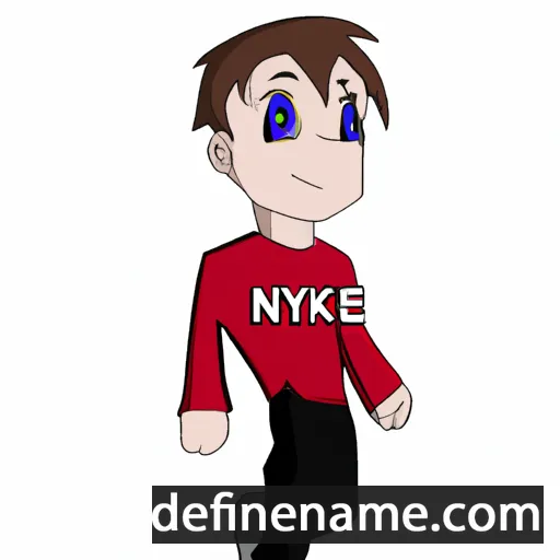 cartoon of the name Nyke