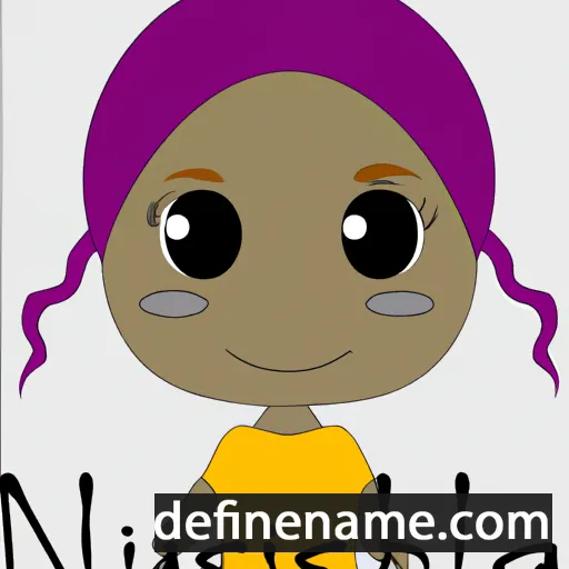 cartoon of the name Nylasia